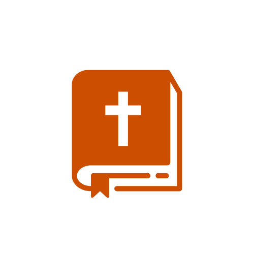Bible with a cross